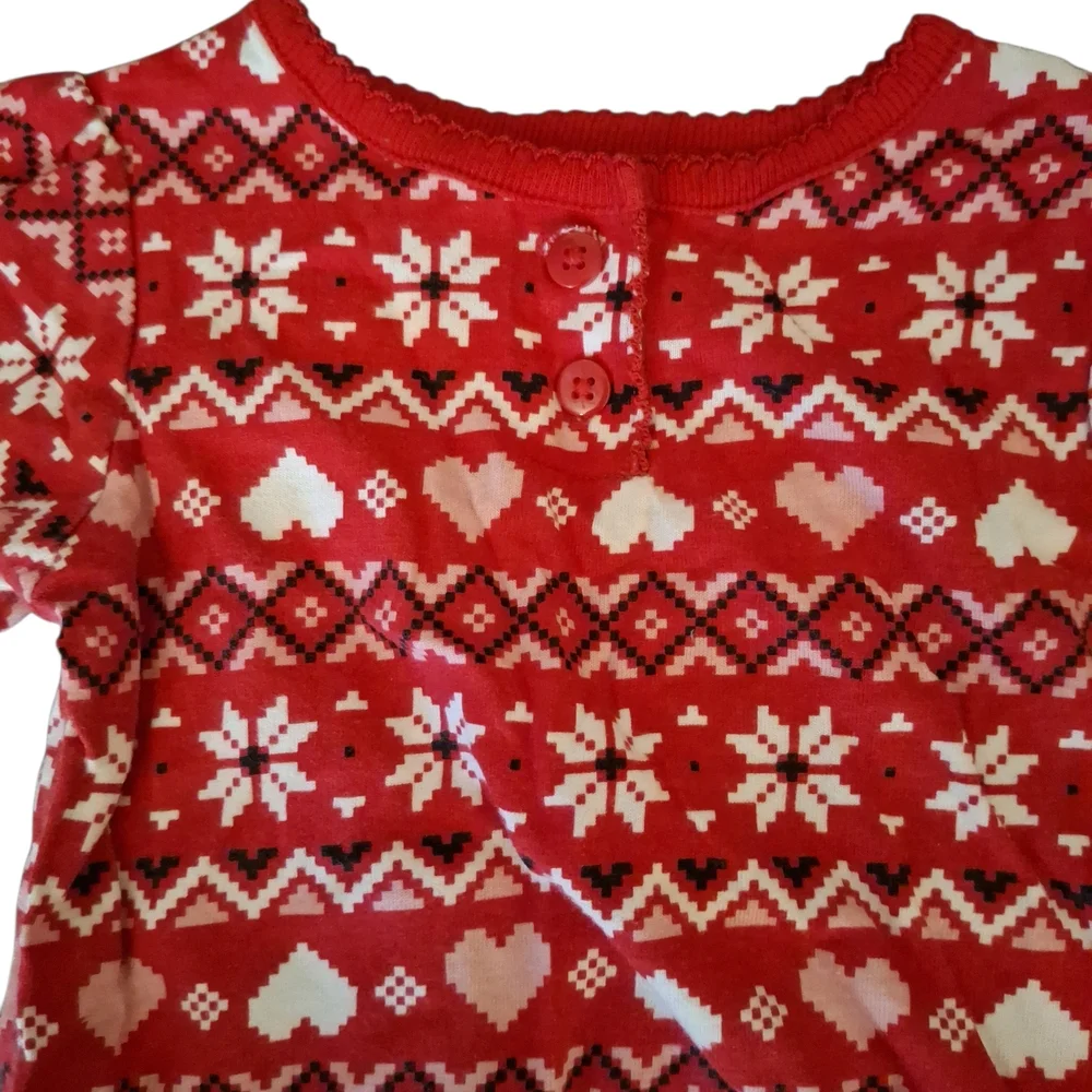 Garanimals Festive Red and White Bodysuit